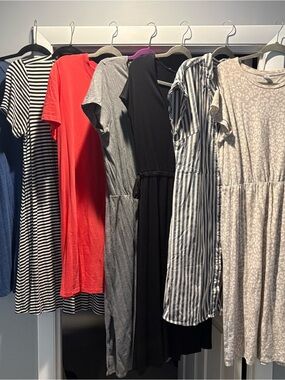 Old Navy Womens Summer Sundresses Multi Colored Set of 7 Dresses S/L